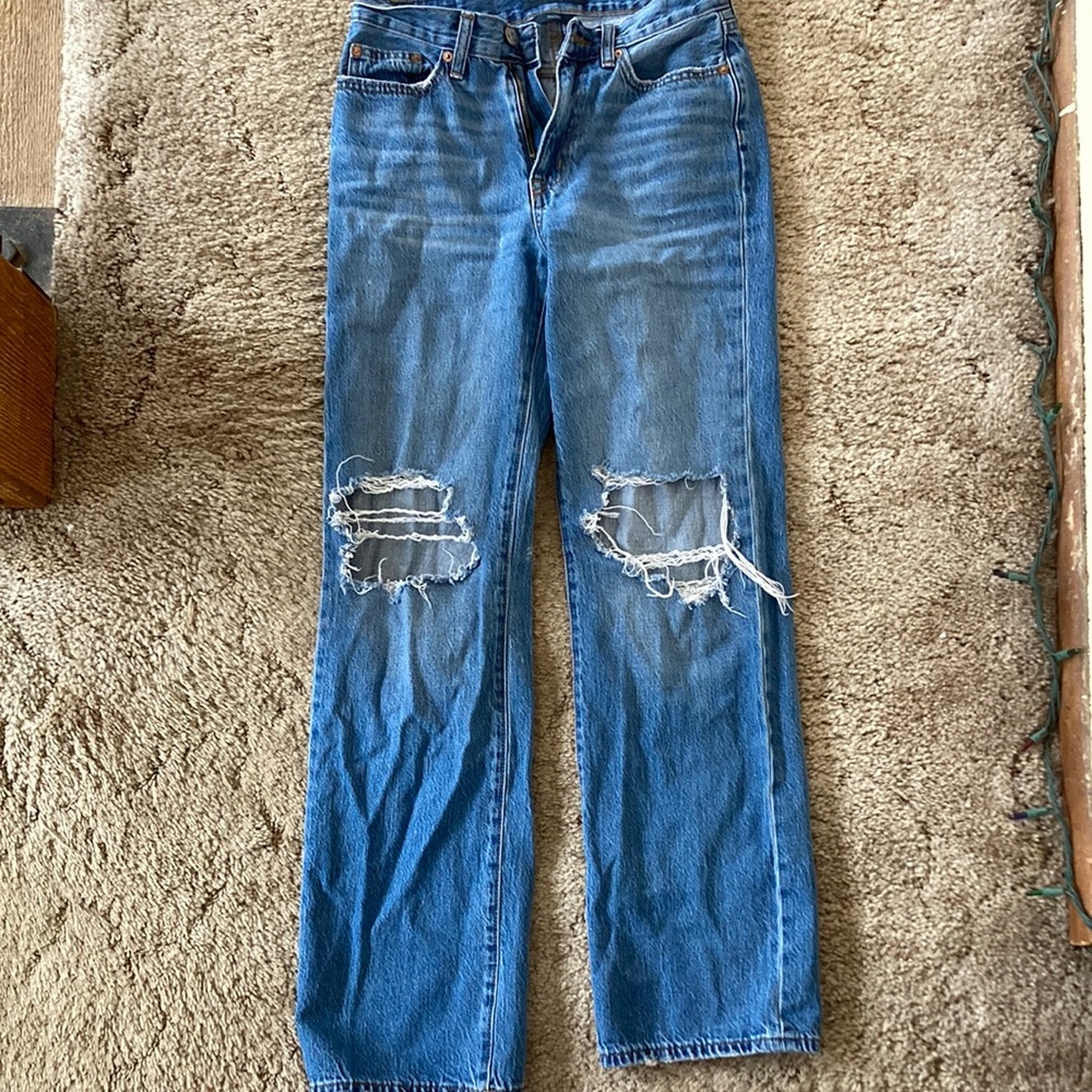 Aeropostale straight leg mom skater jeans